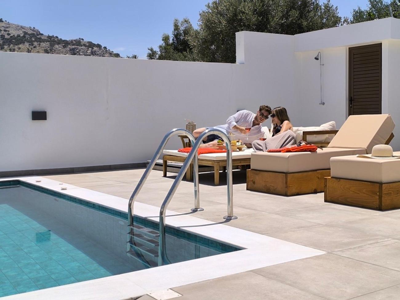 Valantina'S & Mannouel Lardos Luxury Villas Exterior foto